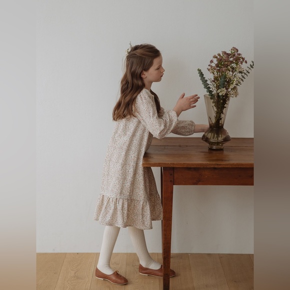 Louisiella Eliot Dress | Long Sleeve Floral Print Smocked Dress, Size 4Y - Picture 11 of 16